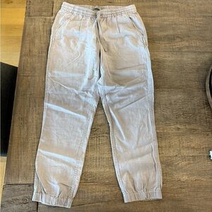 J Crew Point Sure Linen Joggers 4Tall